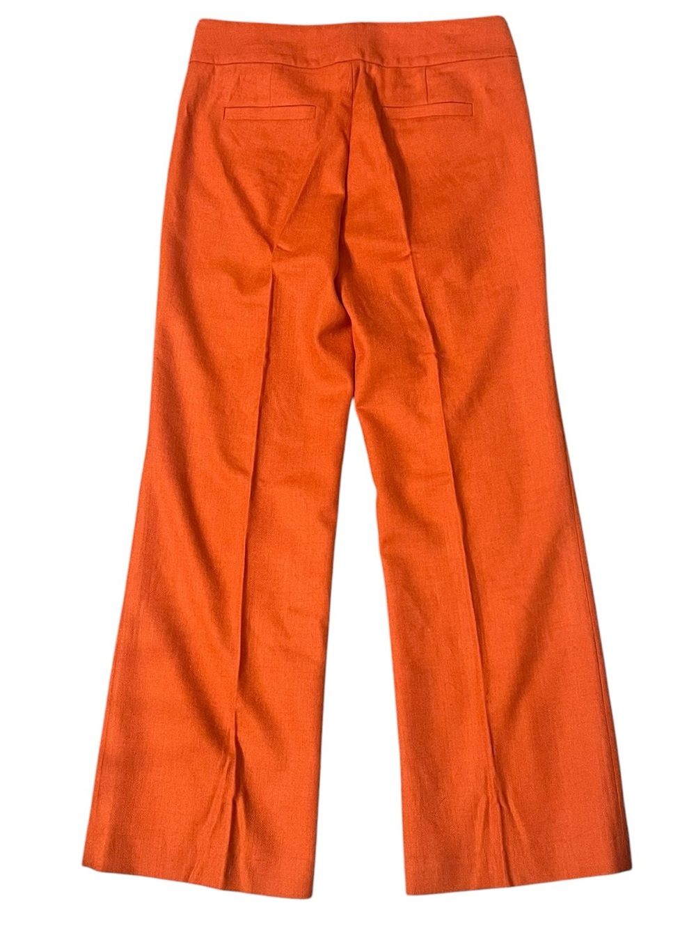J.Crew Orange Wool Favorite Fit Trousers Size 2 - Picture 2 of 7